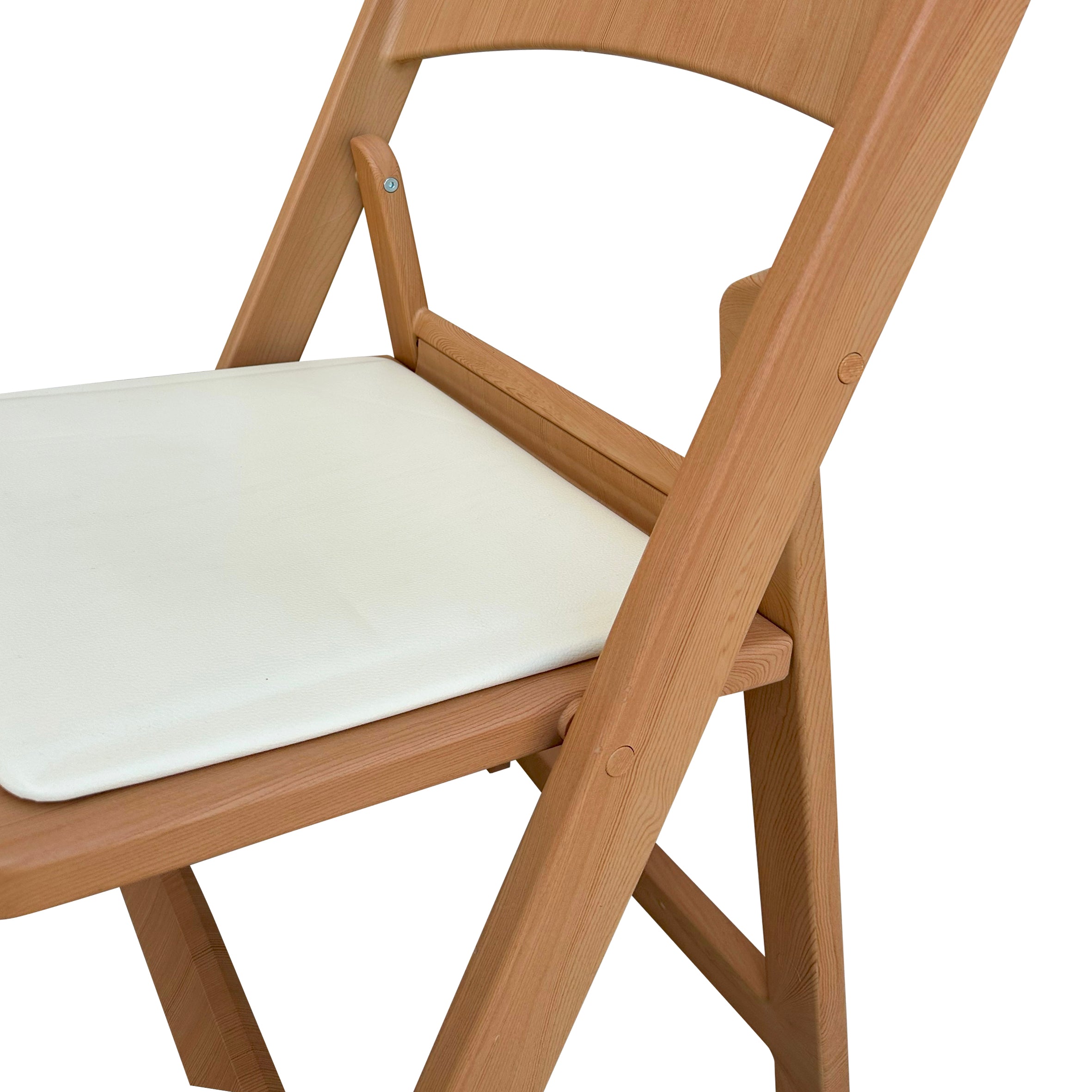 כסא מתקפל מרופד צבע עץ טבעי בהיר #צבע_עץ טבעי