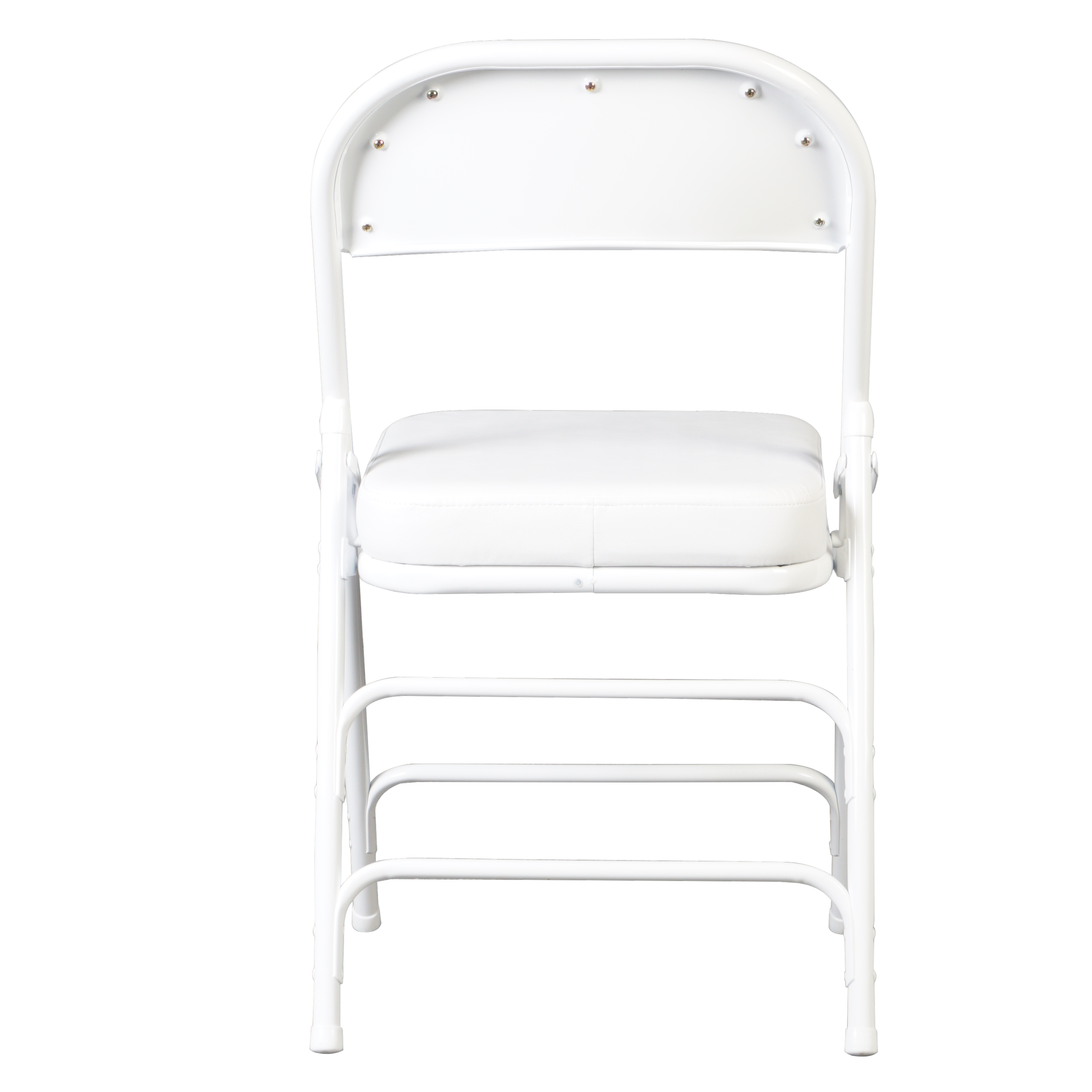 כיסא מתקפל מרופד נוח מאוד חזק יציב מושב וגב מרופד כסא מתקפל צבע לבן דגם היילנד#צבע_לבן