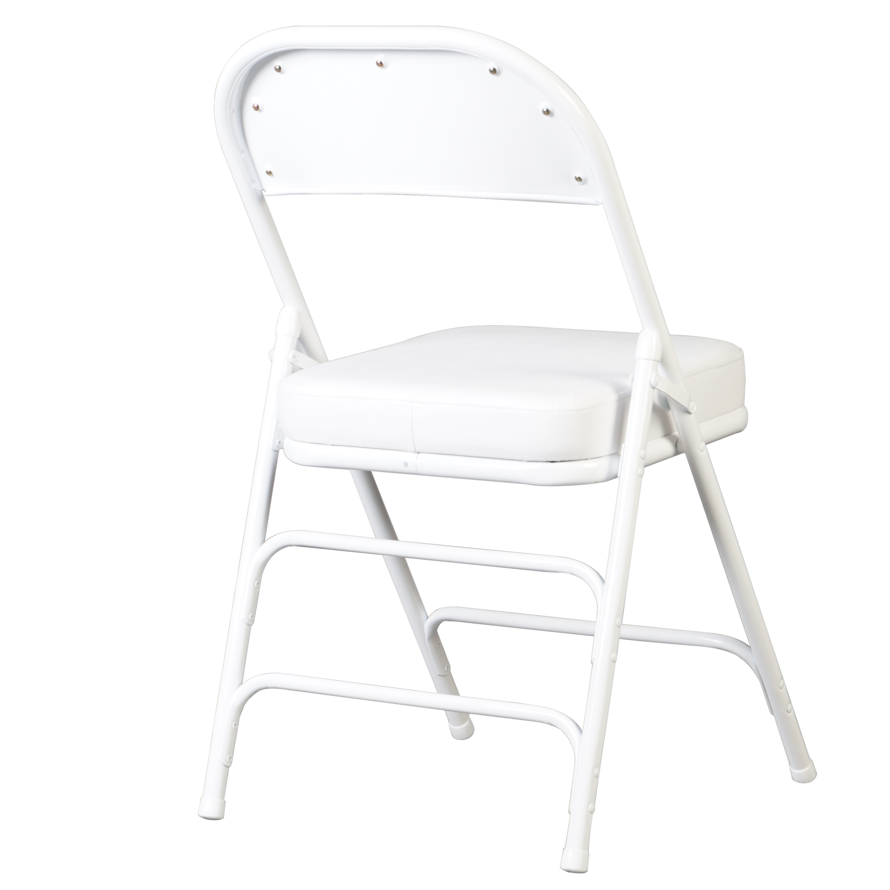 כיסא מתקפל מרופד נוח מאוד חזק יציב מושב וגב מרופד כסא מתקפל צבע לבן דגם היילנד#צבע_לבן