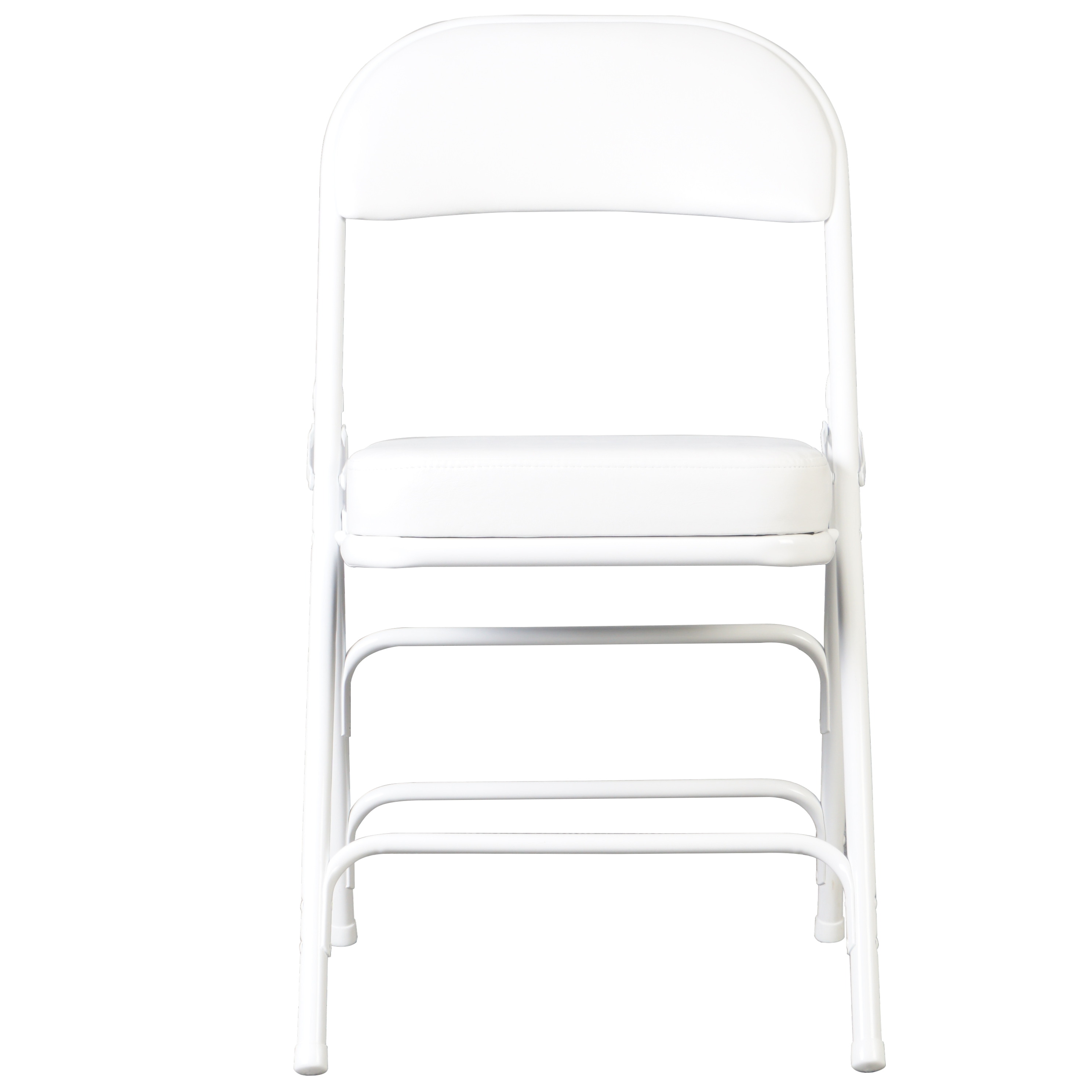 כיסא מתקפל מרופד נוח מאוד חזק יציב מושב וגב מרופד כסא מתקפל צבע לבן דגם היילנד#צבע_לבן