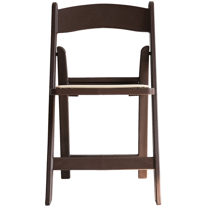 כסא מתקפל מרופד צבע חום ##צבע_חום