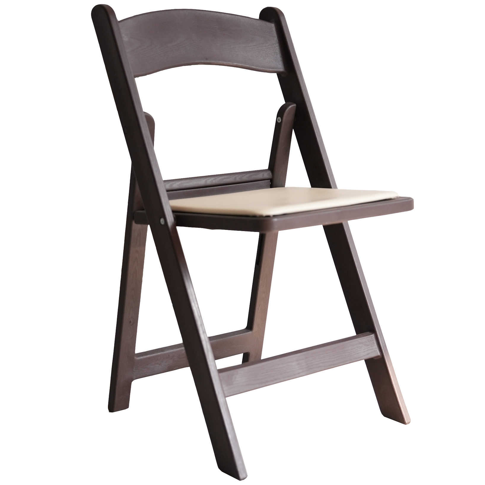 כסא מתקפל מרופד צבע חום ##צבע_חום