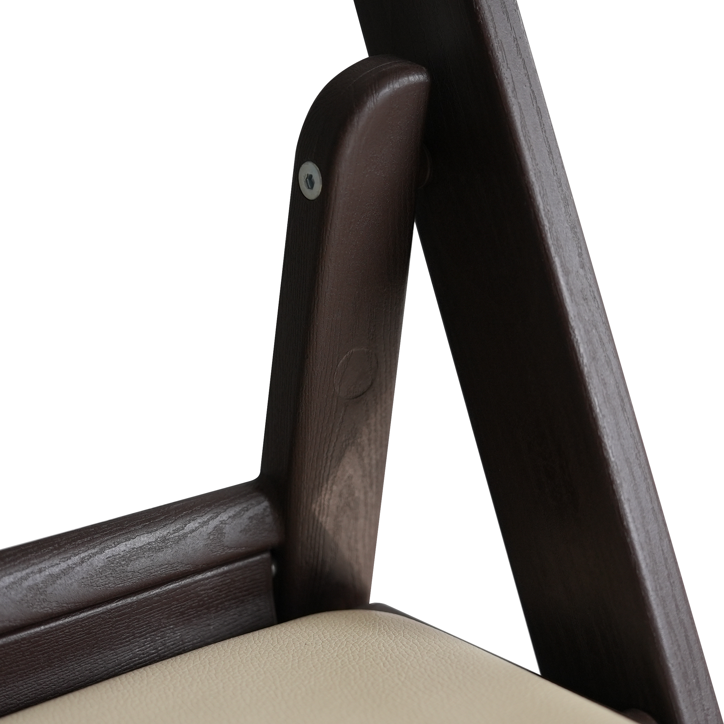 כסא מתקפל מרופד צבע חום ##צבע_חום