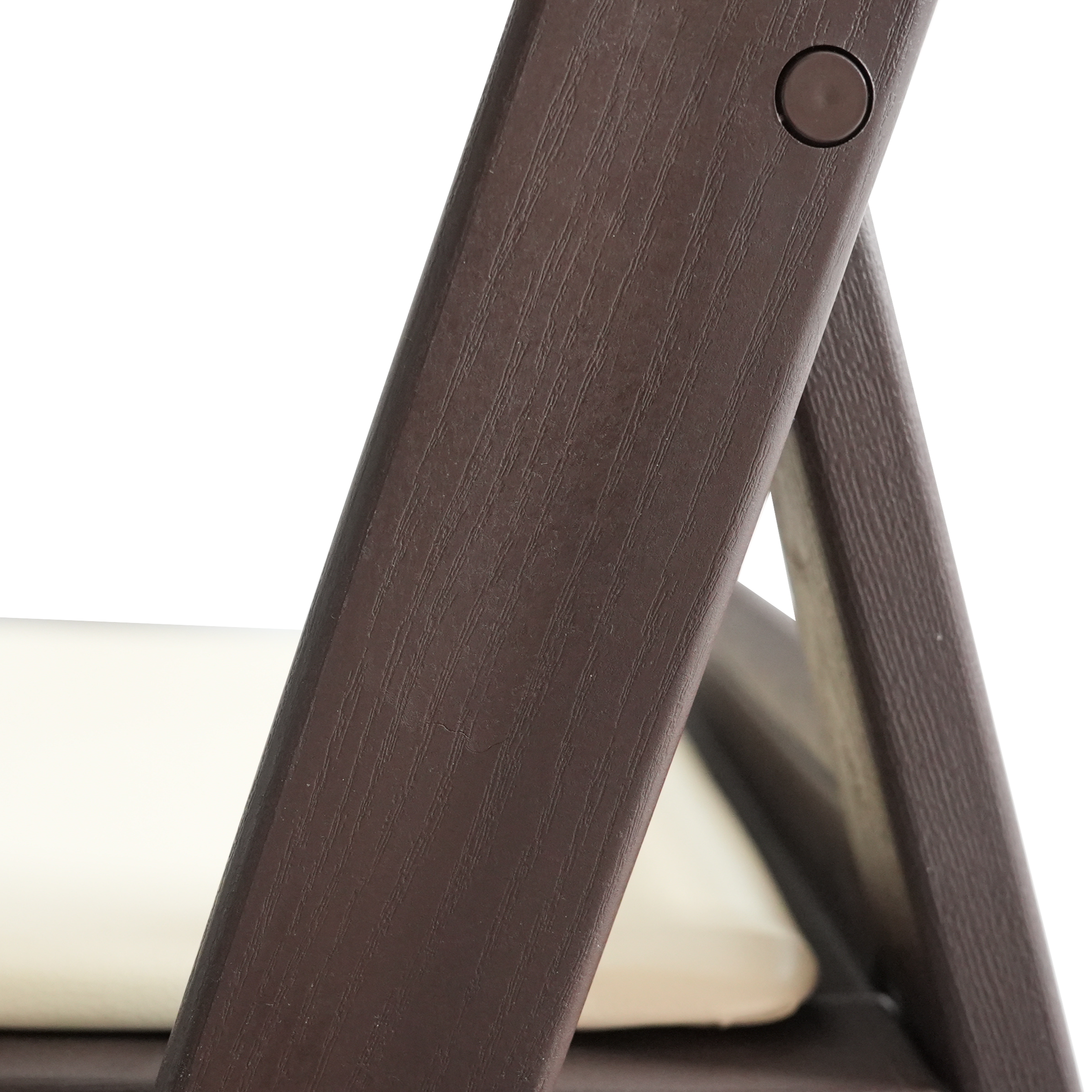 כסא מתקפל מרופד צבע חום ##צבע_חום