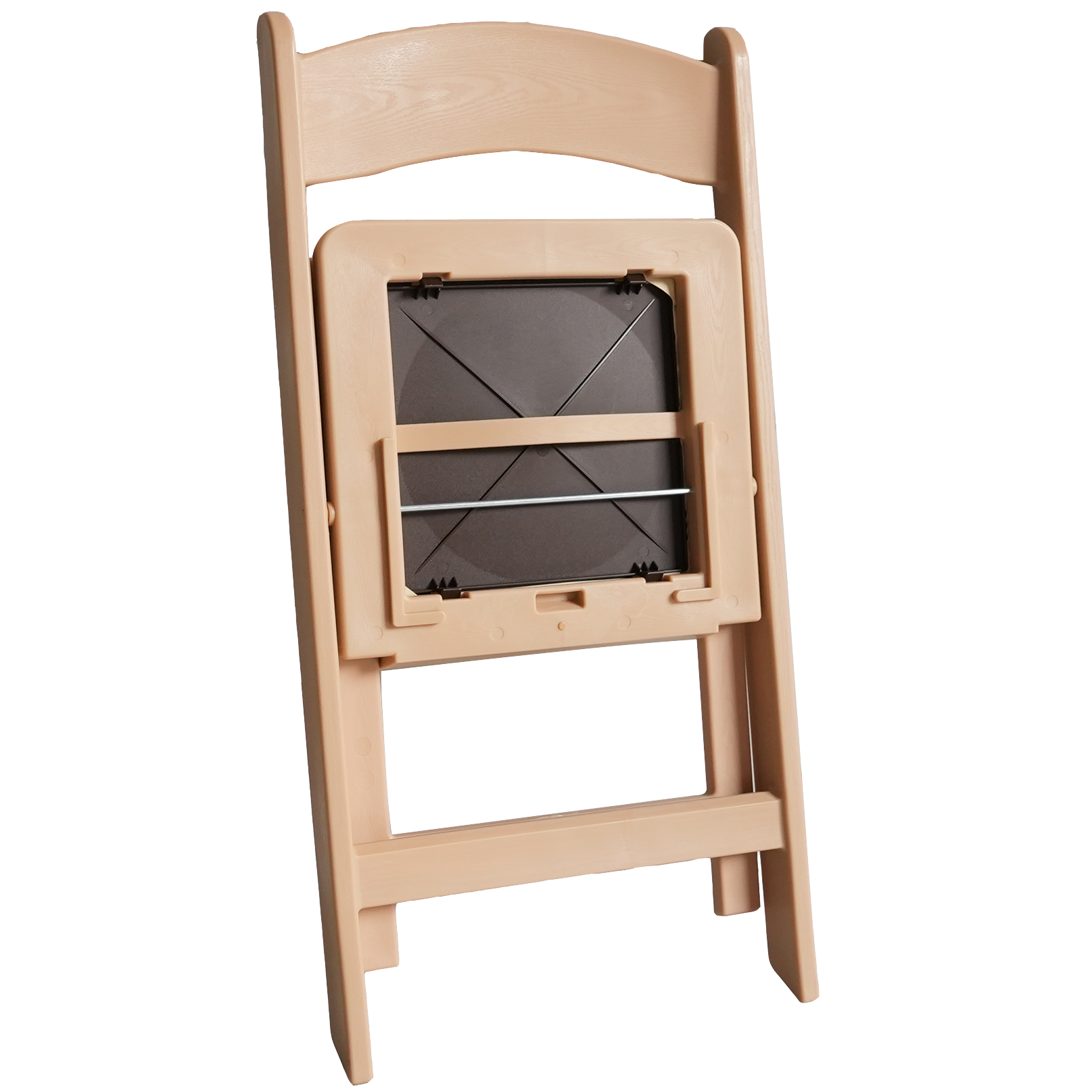 כסא מתקפל מרופד צבע בז' בהיר #צבע_בז' בהיר