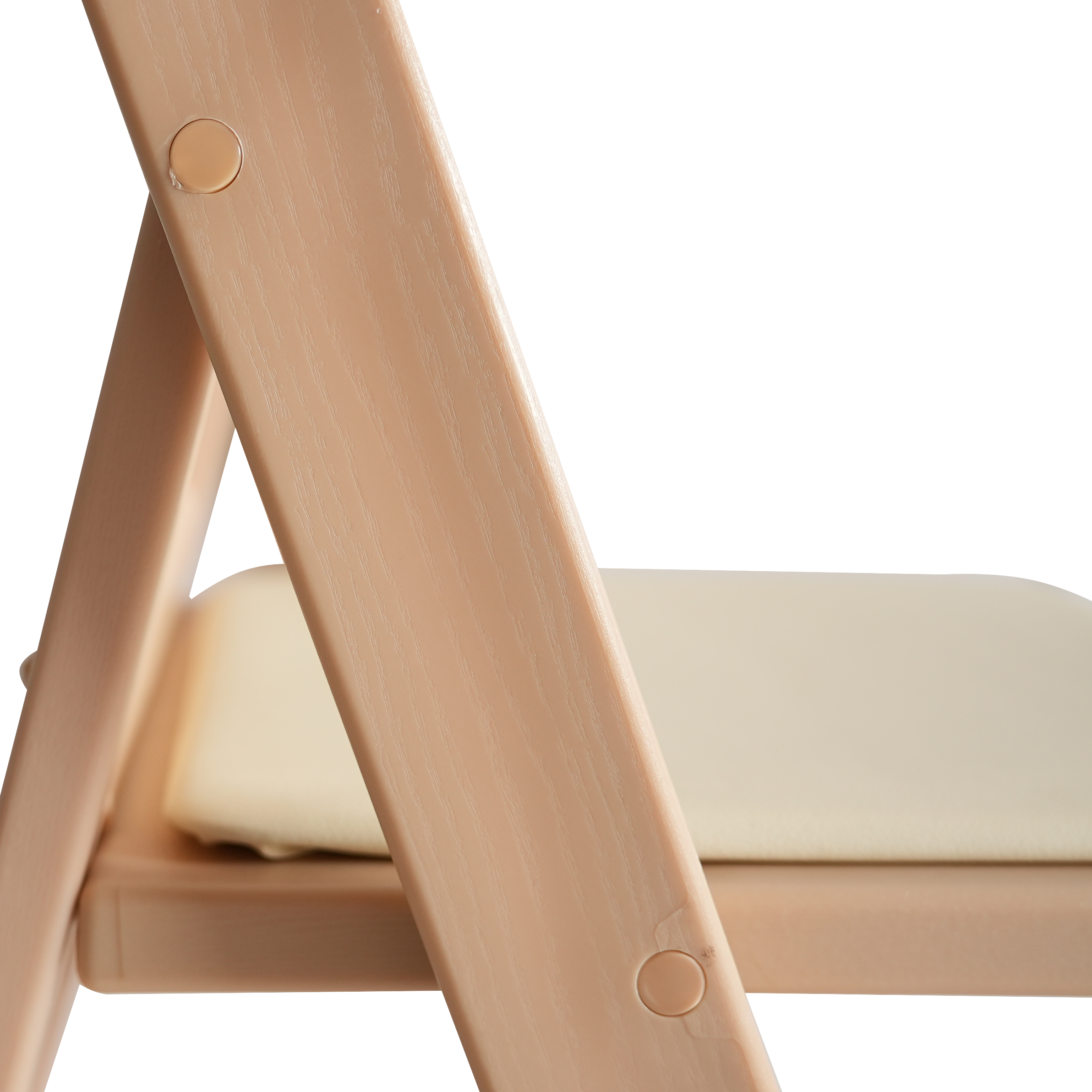 כסא מתקפל מרופד צבע בז' בהיר #צבע_בז' בהיר