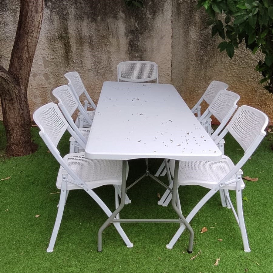 כסא מתקפל חזק ונוח מאוד צבע לבן דגם מיאמי #צבע_לבן