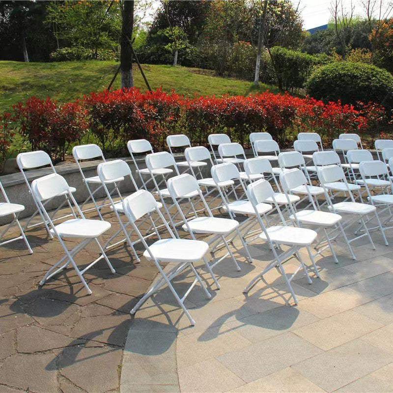 כסאות מתקפלים צבע לבן דגם ברוקליין איכות גבוהה חזק ויציב