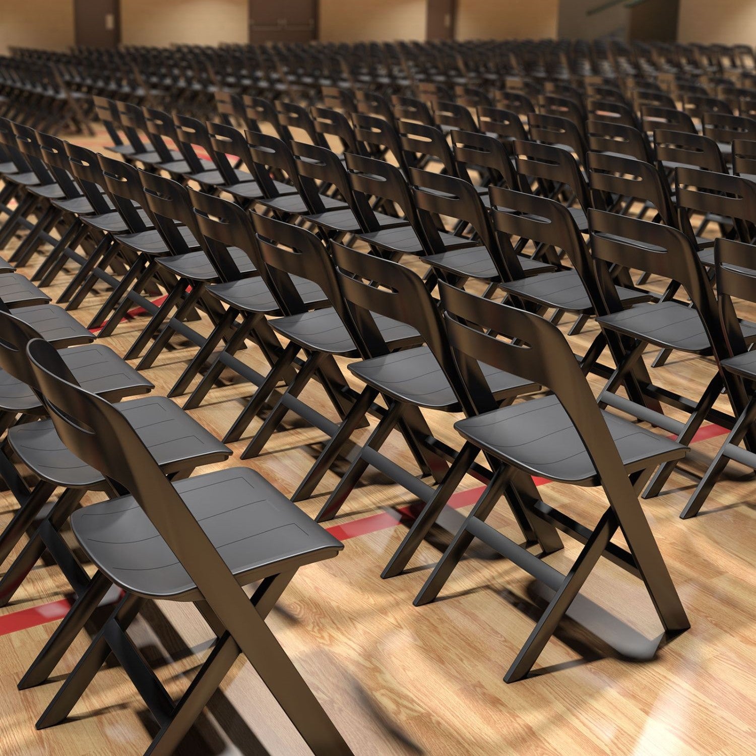 כסאות מתקפלים בצבע שחור דגם לזארק