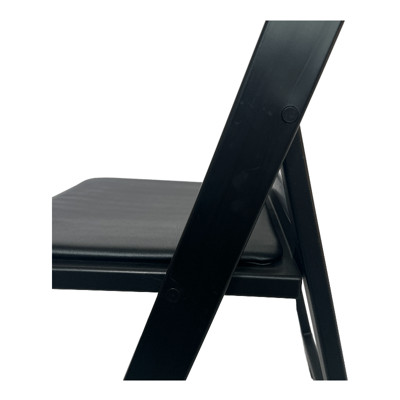 כיסא מתקפל מרופד שחור #צבע_שחור