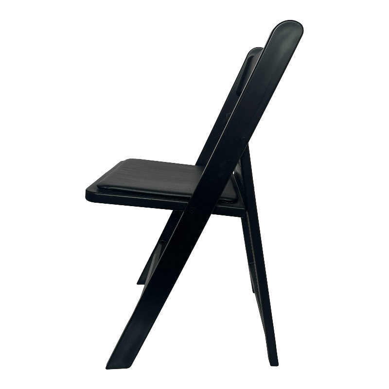 כיסא מתקפל מרופד שחור #צבע_שחור