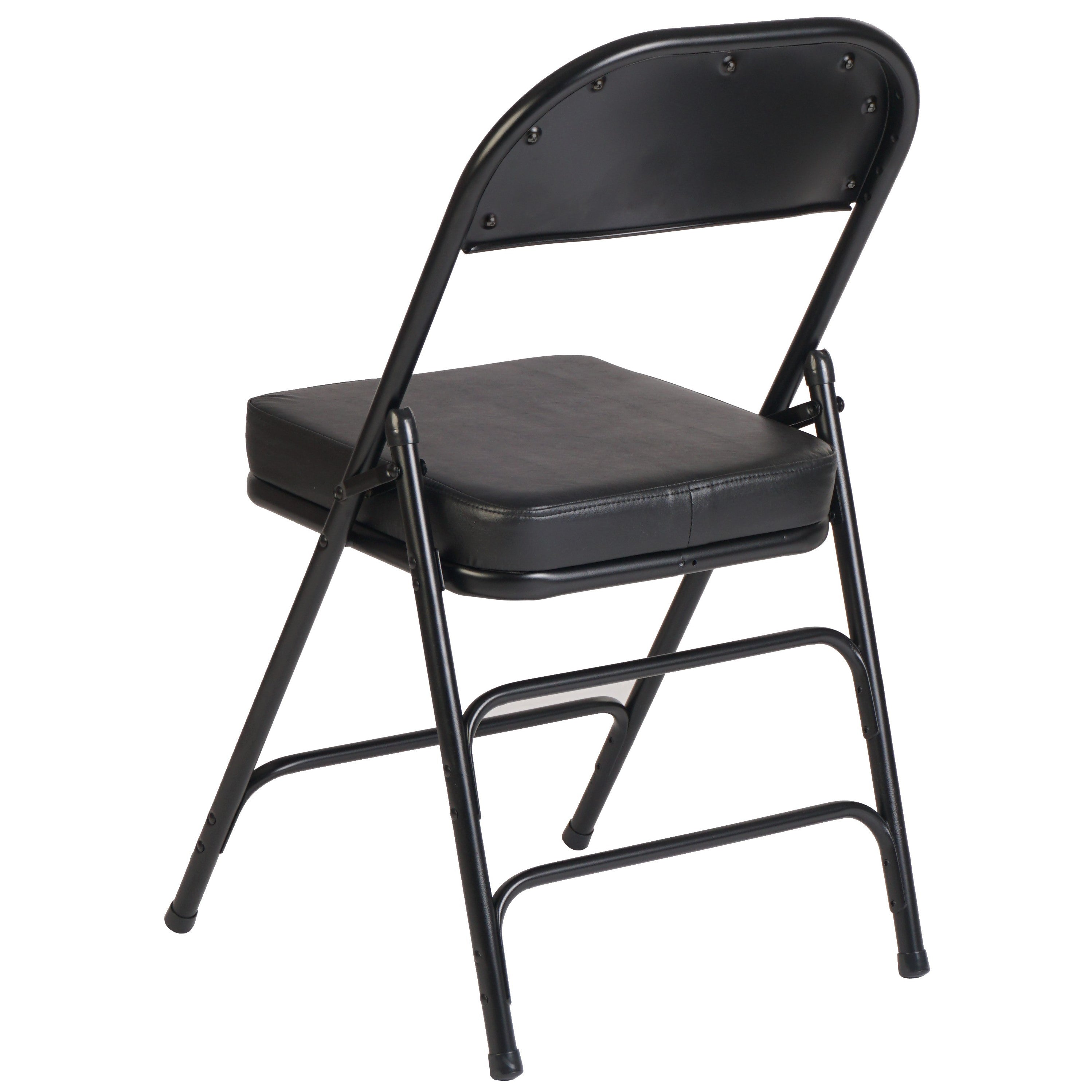 כיסא מתקפל מרופד נוח מאוד חזק יציב מושב וגב מרופד כסא מתקפל צבע שחור דגם היילנד#צבע_שחור