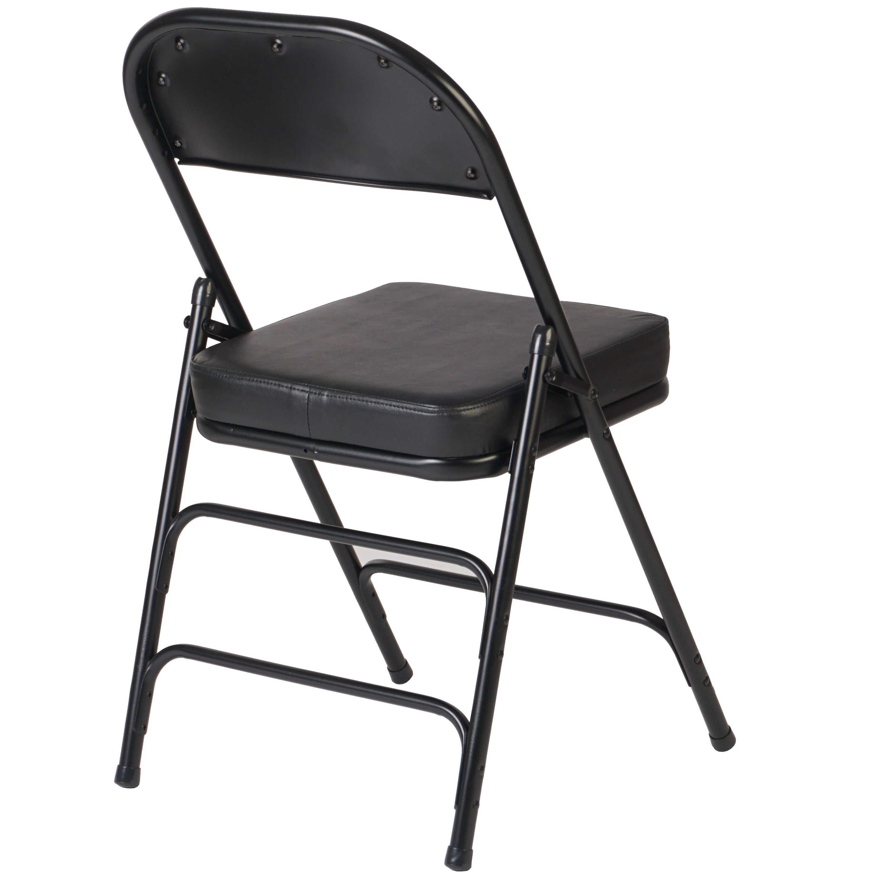 כיסא מתקפל מרופד נוח מאוד חזק יציב מושב וגב מרופד כסא מתקפל צבע שחור דגם היילנד#צבע_שחור