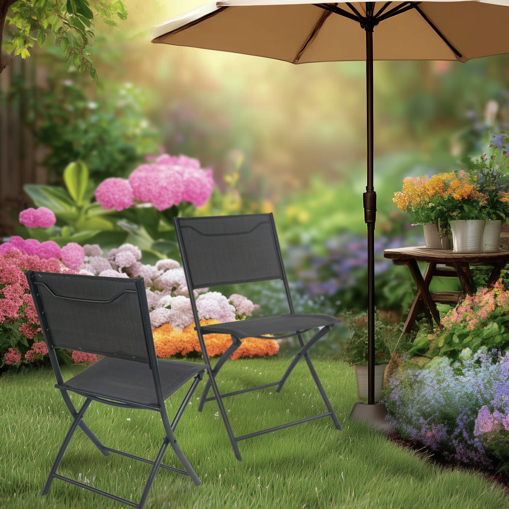 4 כסאות מתקפלים דגם מילאנו - חוץ