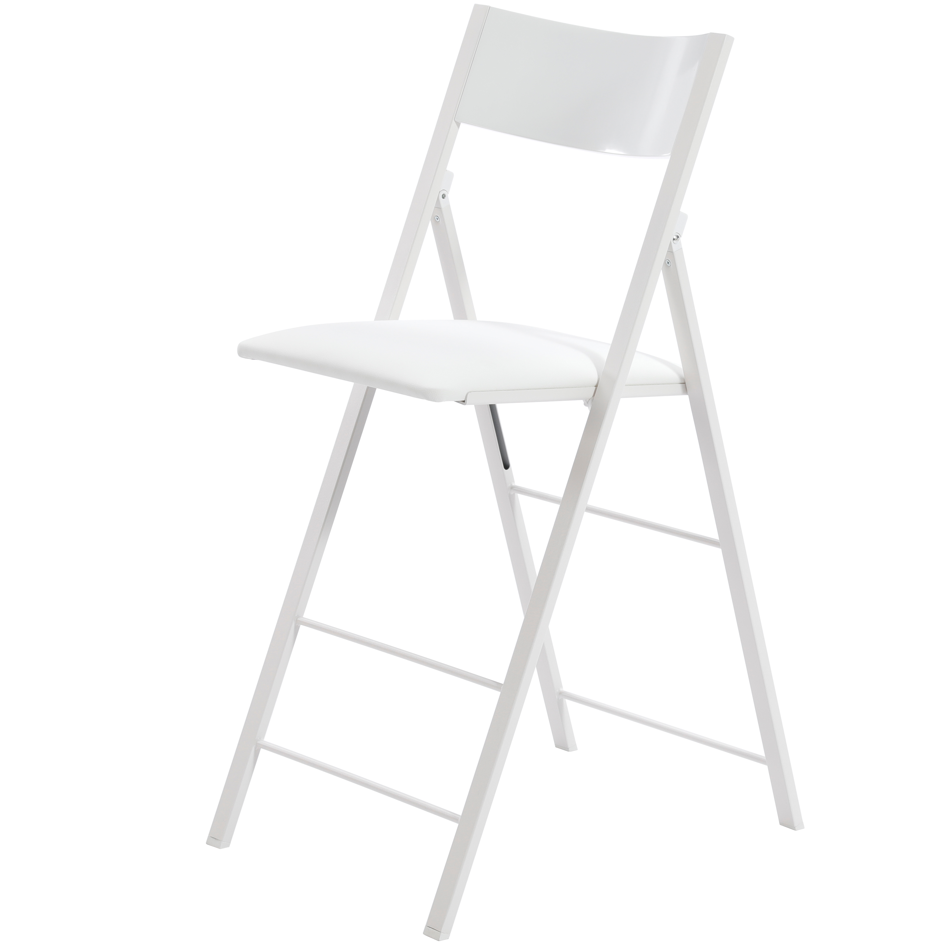 כסא בר מתקפל מרופד שחור דגם אבוריאז #צבע_לבן