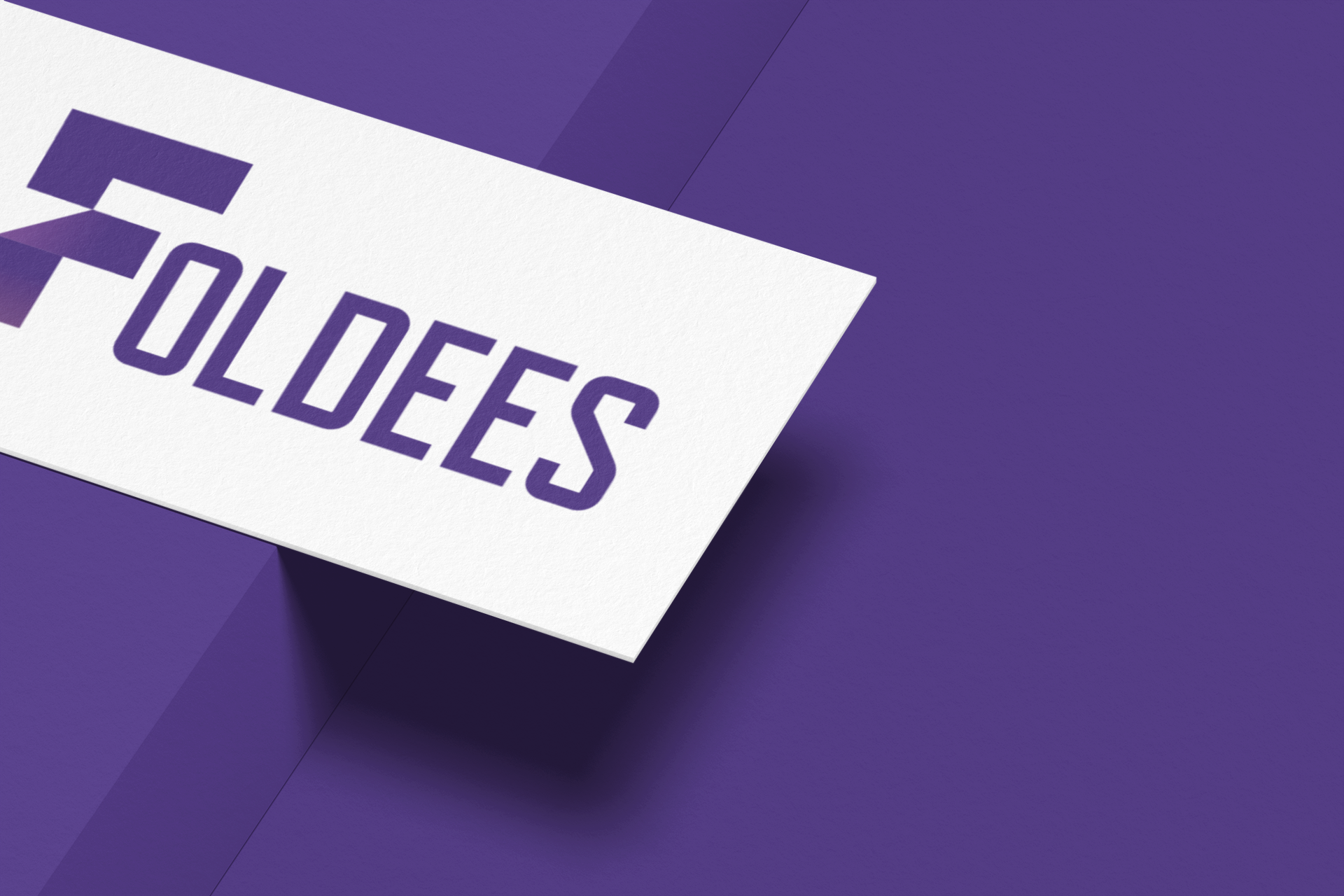 Foldees brand icon, folded F design, folding chairs brand  foldees.co.il