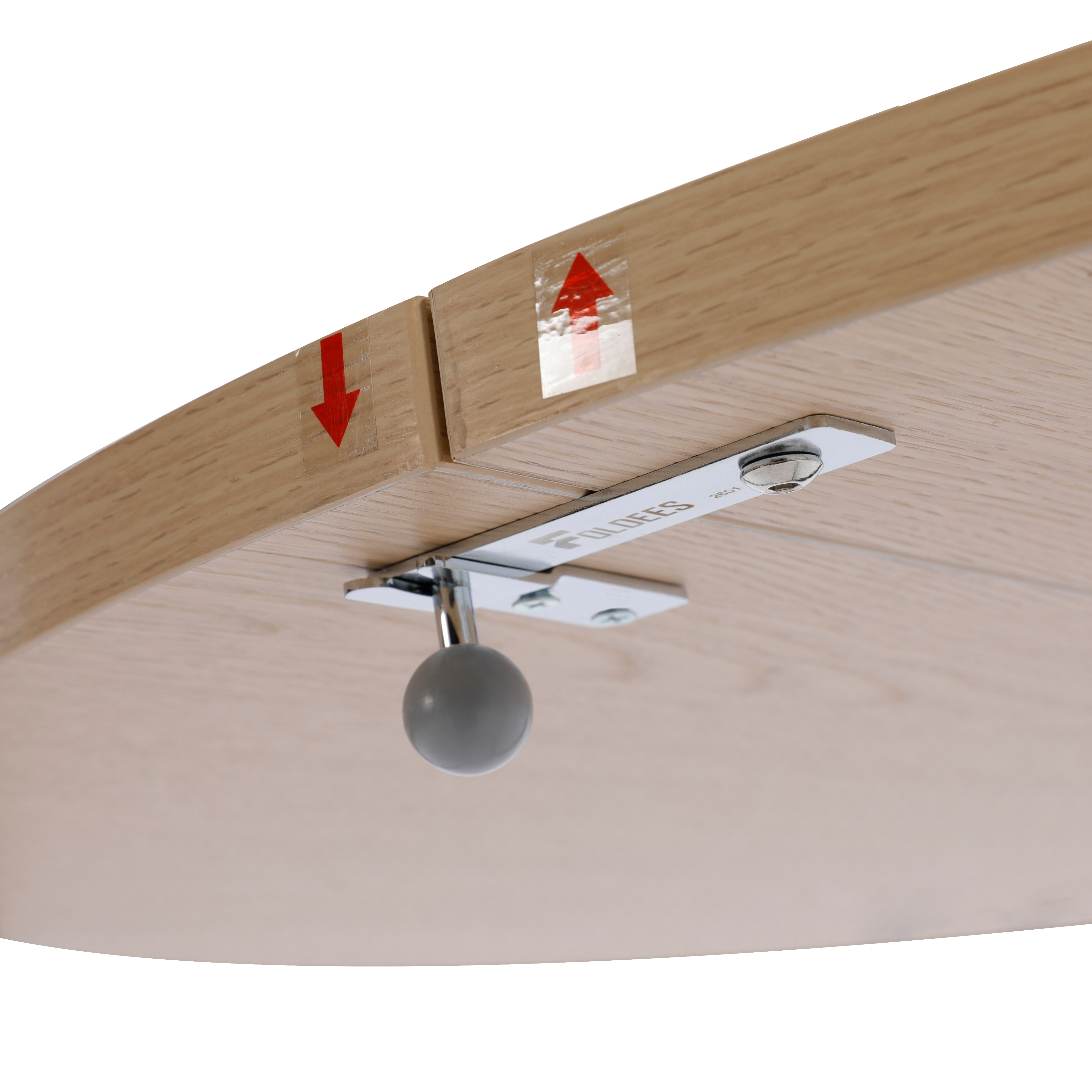 שולחן עגול מתקפל צבע אלון קוטר 90 דגם רומא