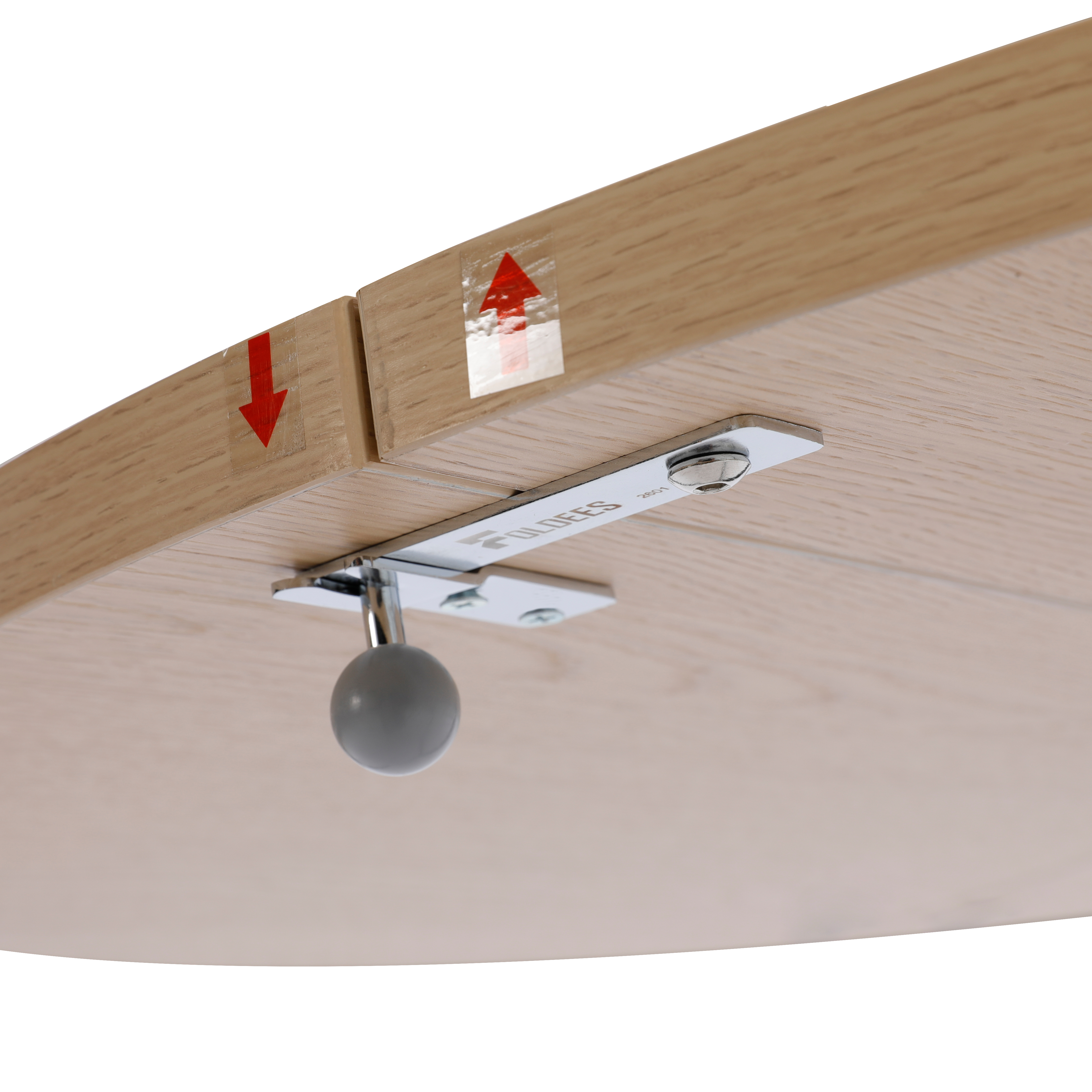 שולחן עגול מתקפל צבע אלון קוטר 110 דגם רומא