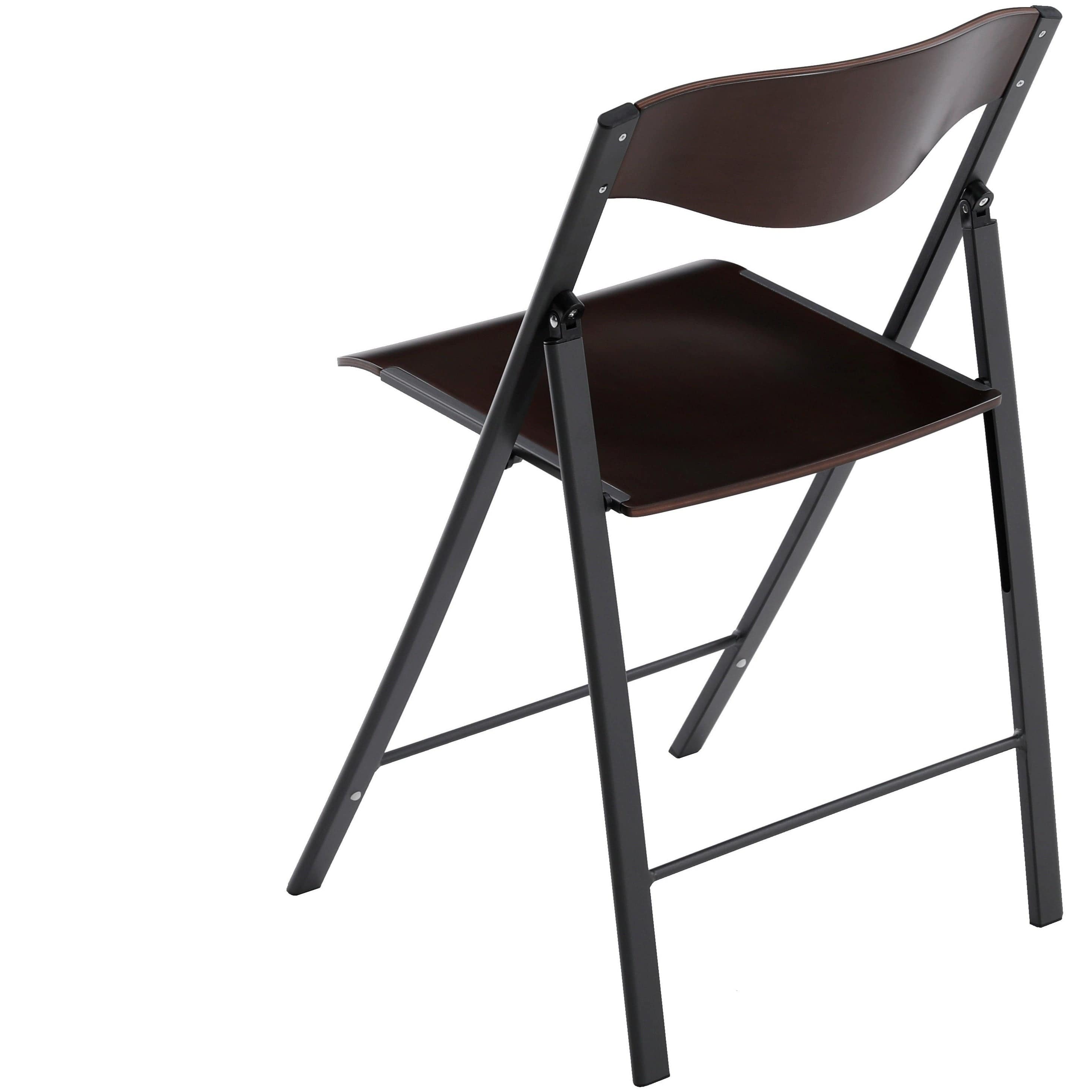 Foldees Boston model designer folding chair, grey metal frame, cherry color solid wood seat, matching cherry wood stylish rounded backrest,  designer folding chair כסא מתקפל מעוצב מסגרת צבע אפור ומושב עץ וגב עץ מעוגל בגוון דובדבן