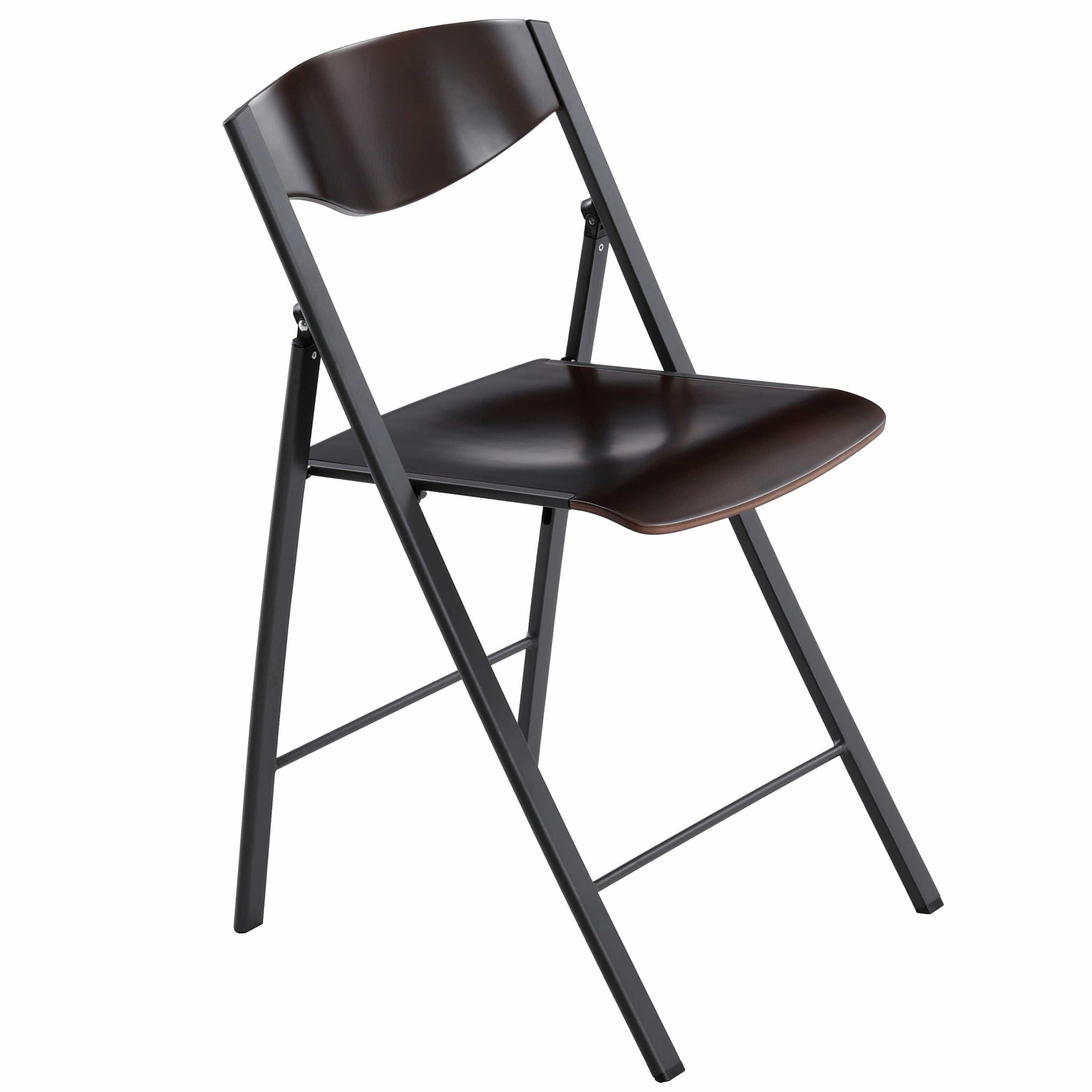 Foldees Boston model designer folding chair, grey metal frame, cherry color solid wood seat, matching cherry wood stylish rounded backrest,  designer folding chair כסא מתקפל מעוצב מסגרת צבע אפור ומושב עץ וגב עץ מעוגל בגוון דובדבן