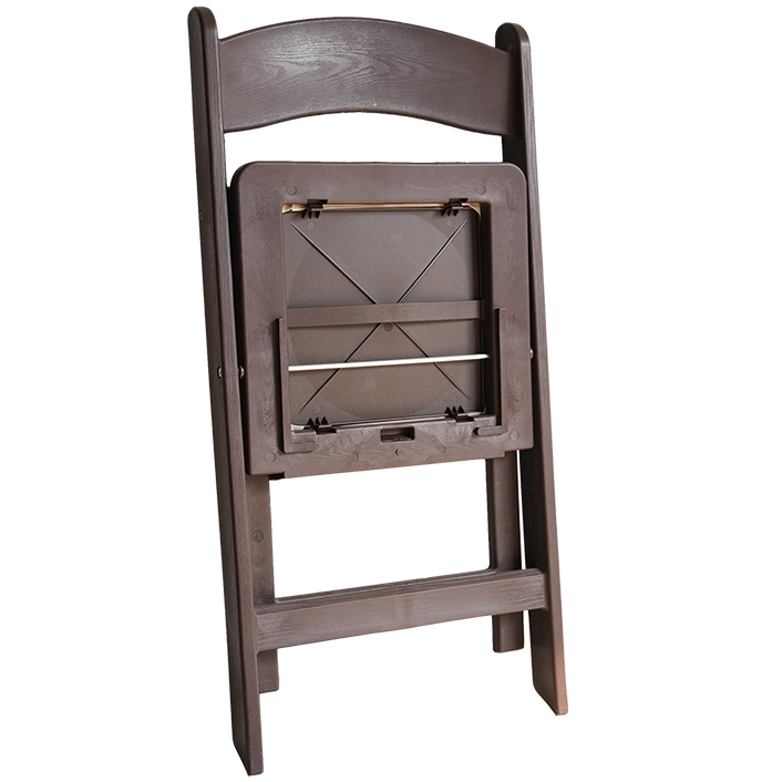 כסא מתקפל מרופד צבע חום ##צבע_חום