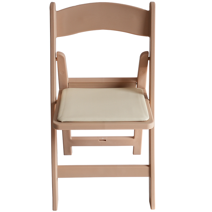 כסא מתקפל מרופד צבע בז' בהיר #צבע_בז' בהיר