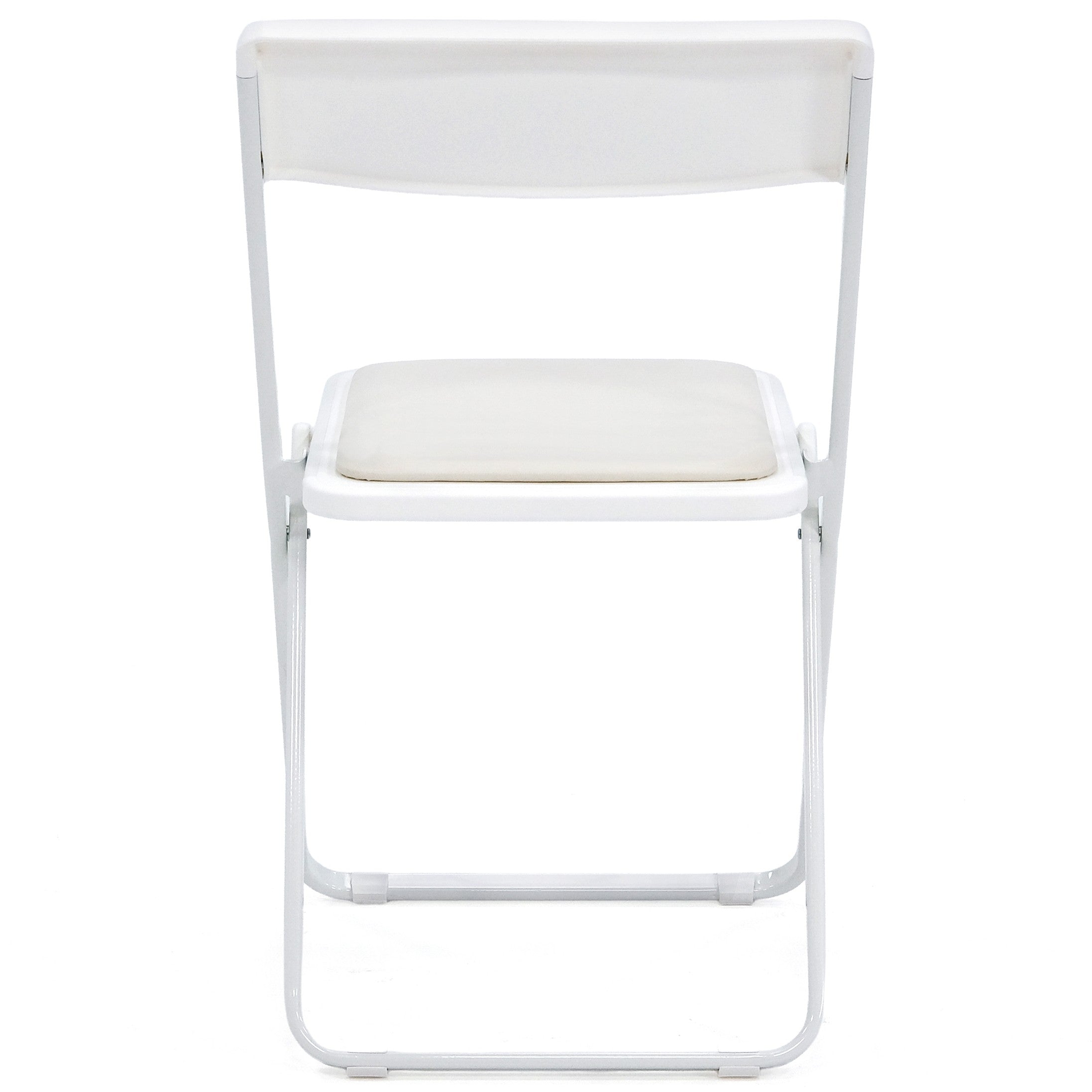 כסא מתקפל מרופד חזק ונוח מאוד מתקפל דק מאוד מתקפל ל 2.6 סמ בלבד לאחסנה הכיסא מרופד #צבע_לבן