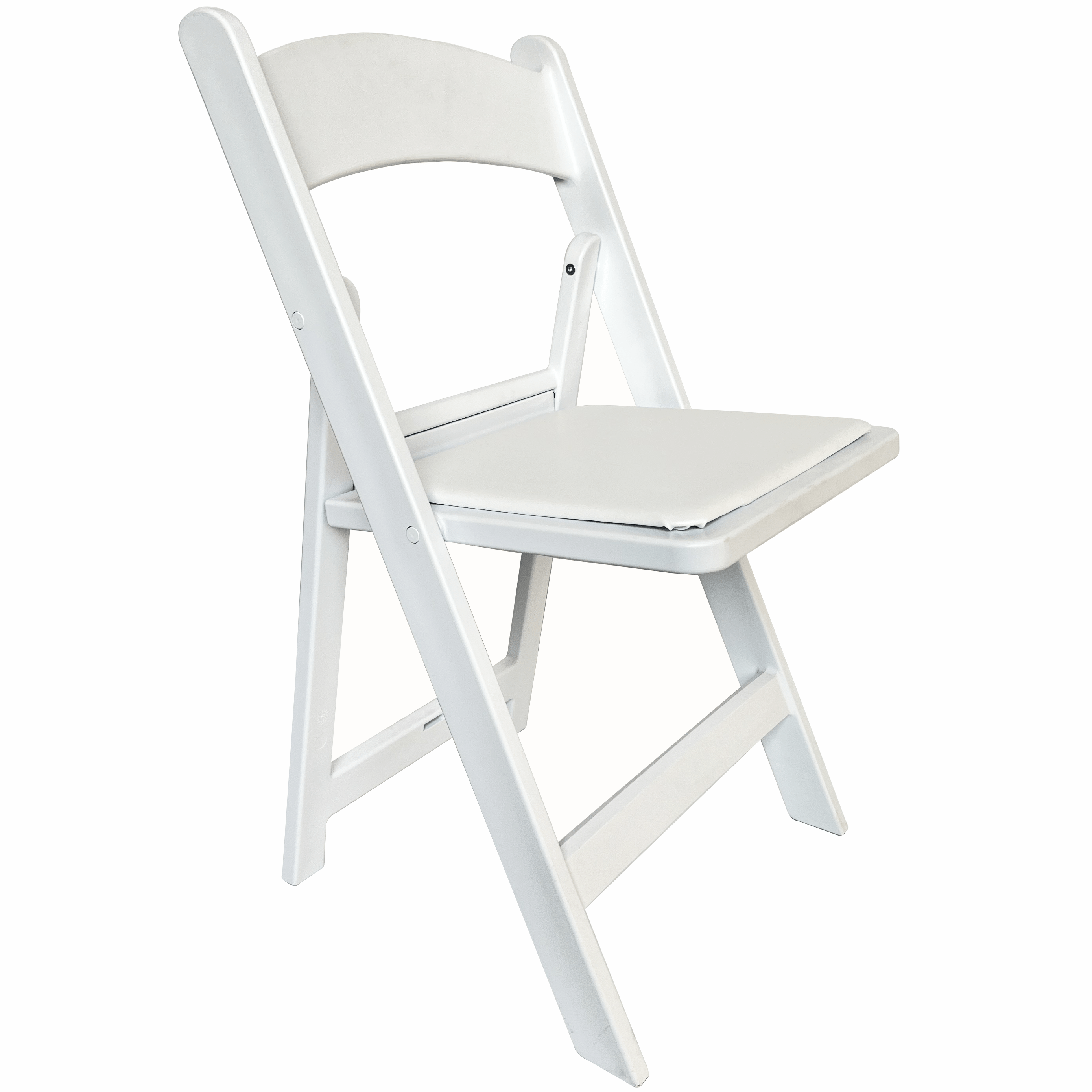 כסא מתקפל מרופד דגם ונציה תאילנדי רזין צבע לבן